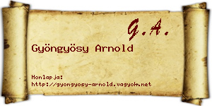 Gyöngyösy Arnold névjegykártya
